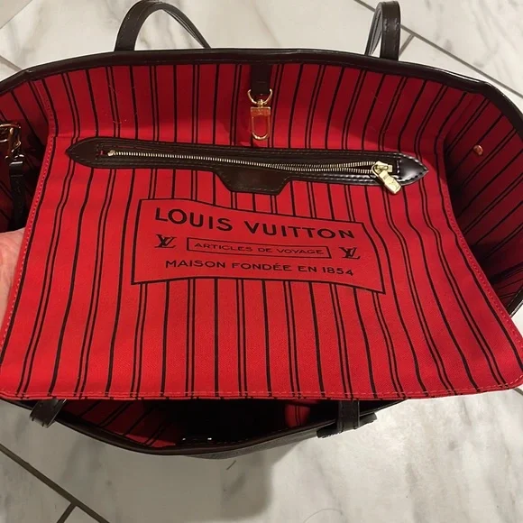 LOUIS VUITTON Neverfull MM in Damier ebene - Picture 5 of 13